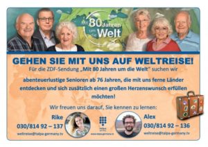 „Mit 80 Jahren um die Welt“