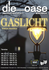 Oase Montabaur bringt das Kriminalstück „Gaslicht“ auf die Bühne