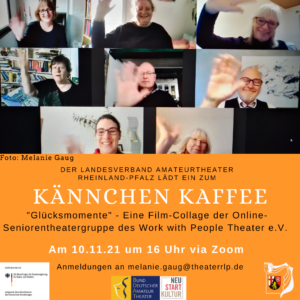 Nächster Seniorentheater-Stammtisch am 10. November