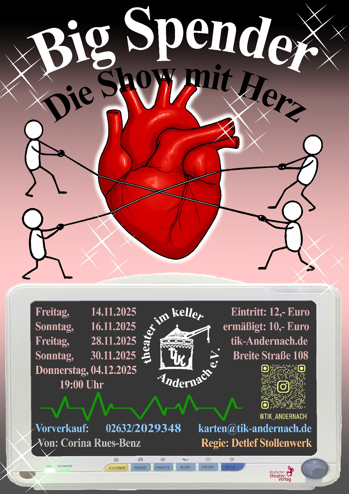 Theater im Keller Andernach e.V. präsentiert: „Big Spender“ eine Reality Show mit Herz