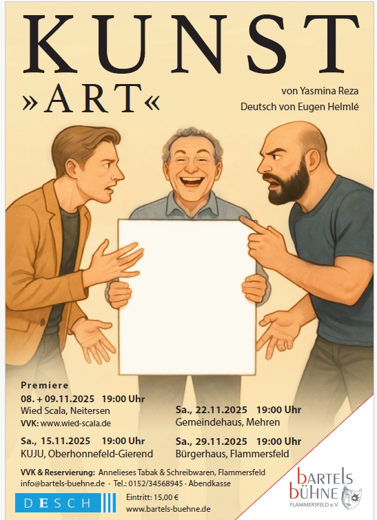 Bartels Bühne Flammersfeld präsentiert &#8222;Kunst >Art<"