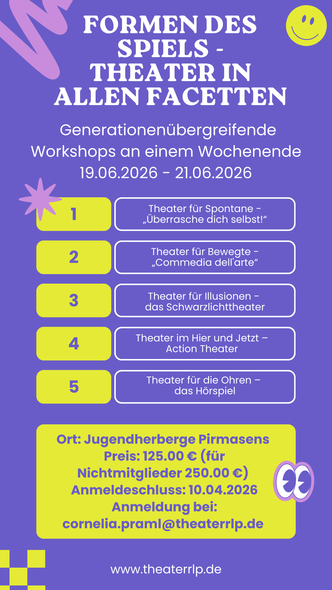 Formen des Spiels – Theater in allen Facetten