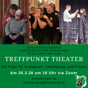 Treffpunkt Theater: Digitaler Stammtisch im M&auml;rz 2026
